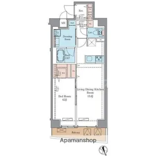 ラグゼナ平井サウス【7階】の間取り