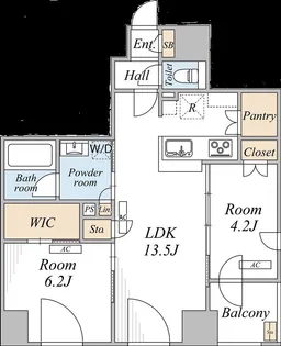 THE MAYFAIR【11階】の間取り