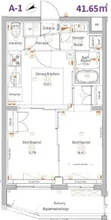エストゥルース亀戸【4階】の間取り