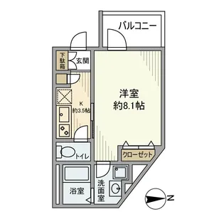 JYUMOKU尾久【2階】の間取り