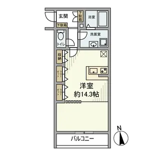 JYUMOKU尾久【2階】の間取り