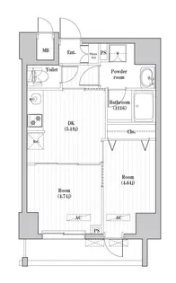 CREATIF押上【8階】の間取り