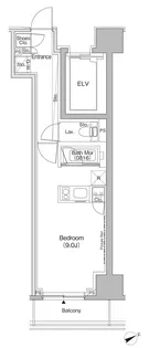 ザ・パークハビオ日本橋茅場町【5階】の間取り