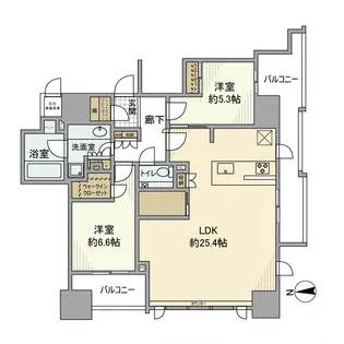 クラッシィハウス大手町ザ・スイート【12階】の間取り