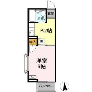 ブルミエ・ド・クレール II【2階】の間取り