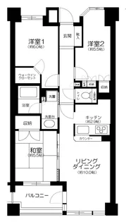 東京都江戸川区南篠崎町4丁目【マンション】の間取り