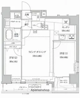 RELUXIA本所吾妻橋Ⅲ【8階】の間取り