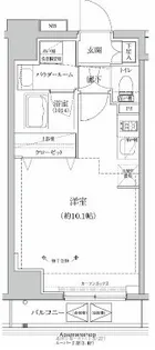 RELUXIA本所吾妻橋Ⅲ【4階】の間取り