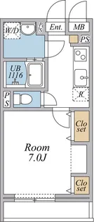 リブリ・瑞江【3階】の間取り