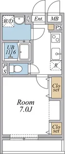 リブリ・瑞江【1階】の間取り