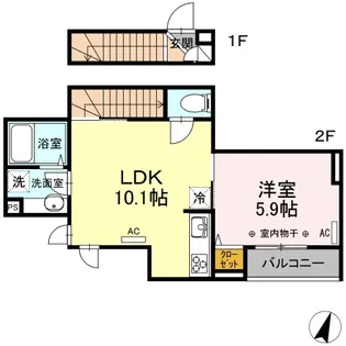 PREZIO K【2階】の間取り