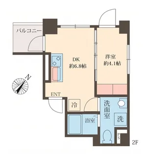 スフィア日本橋富沢町【2階】の間取り