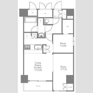 ハーモニーレジデンス東京イーストコア♯004【9階】の間取り