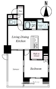 ディアハート両国【1階】の間取り