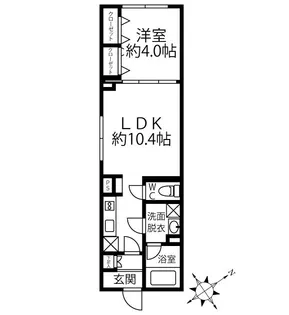クリオ ラモード水天宮前【301号室号室】の間取り