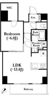 パークキューブ上野桜木【5階】の間取り