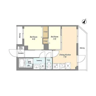 ドゥーエ曳舟Ⅱ【2階】の間取り