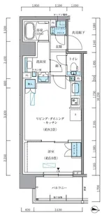 パークアクシス新大橋【5階】の間取り