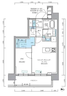 パークアクシス新大橋【6階】の間取り