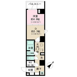 ショコラスイート東日本橋【2階】の間取り