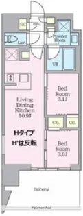 クレストコート東陽町【8階】の間取り