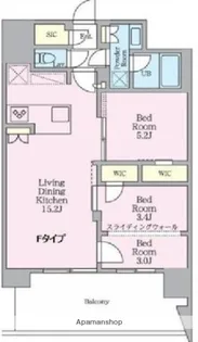 クレストコート東陽町【11階】の間取り