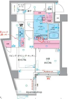 GENOVIA東向島Ⅳ【1階】の間取り