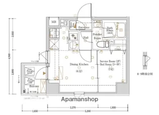 Log東京スカイツリー【8階】の間取り