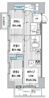 関寅ビル第10【5階】の間取り