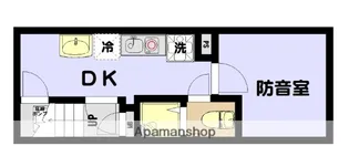 蛎殻町マンション【B号室】の間取り