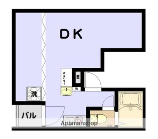 蛎殻町マンション【5階】の間取り