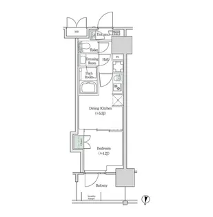 ブルックサイドレジデンス木場【10階】の間取り