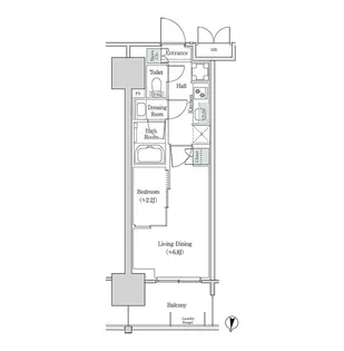 ブルックサイドレジデンス木場【10階】の間取り