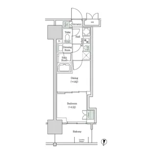 ブルックサイドレジデンス木場【10階】の間取り