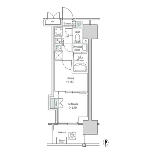 ブルックサイドレジデンス木場【10階】の間取り