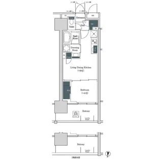 ブルックサイドレジデンス木場【10階】の間取り