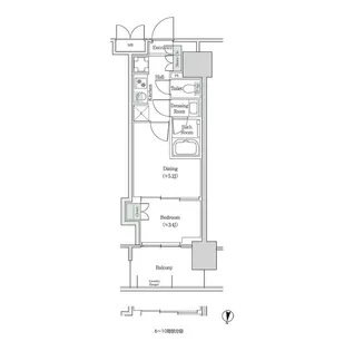 ブルックサイドレジデンス木場【5階】の間取り