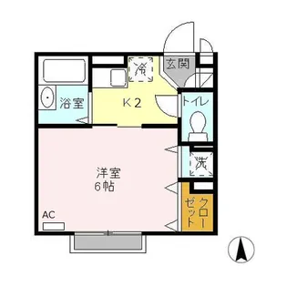 ボナール A・F【2階】の間取り