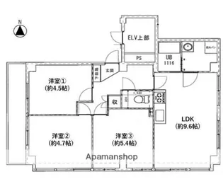 コーピアス扇橋【6階】の間取り