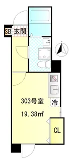 CFジオーレ西尾久【3階】の間取り