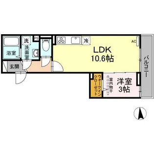 エクセリア西小岩【2階】の間取り