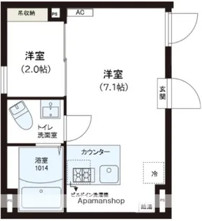 レピュア錦糸町レジデンスⅡ【4階】の間取り