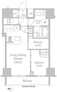 ACP RESIDENCE錦糸町【2階】の間取り