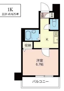 LASANTE錦糸町【2階】の間取り