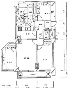 ハイネス麻布鳥居坂【3階】の間取り