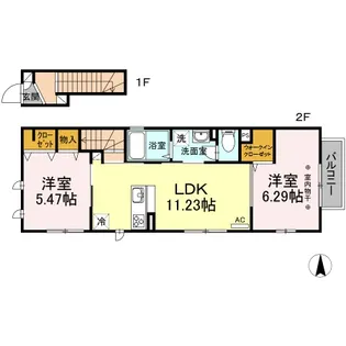 NT HOUSE【2階】の間取り