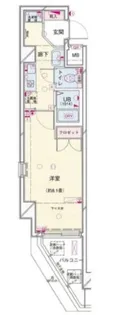 シンシア早稲田【8階】の間取り