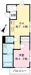 仮称六本木ルガロ【202号室号室】の間取り
