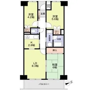 イーストヒル町屋【13階】の間取り