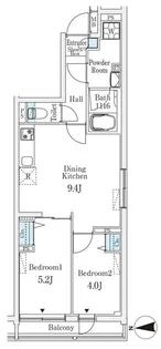 ロスアルコス千駄木【3階】の間取り